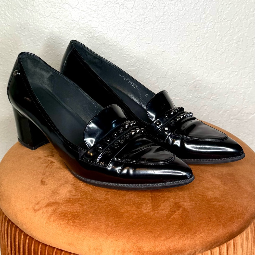 SOLD ON DEPOP🖤Vintage Stuart Weitzman Studded Loafers🖤